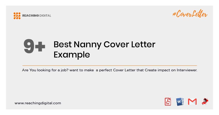 Cover Letter For Nanny Position