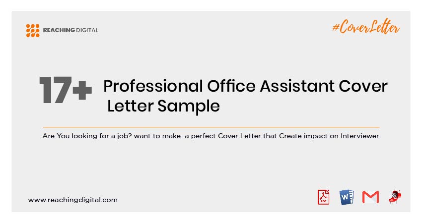 Cover Letter For Office Assistant