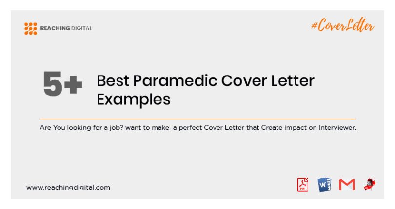 5 Best Paramedic Cover Letter Sample Free   Cover Letter For Paramedic Job 810x429 