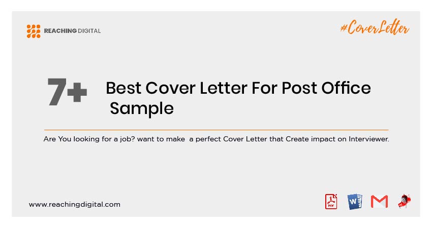 Cover Letter For Post Office Job