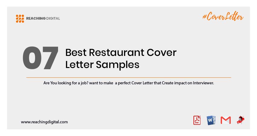 Cover Letter For Restaurant Job