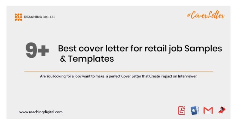 9 Best Cover Letter For Retail Job Samples Templates Reaching Digital   Cover Letter For Retail Assistant 768x407 