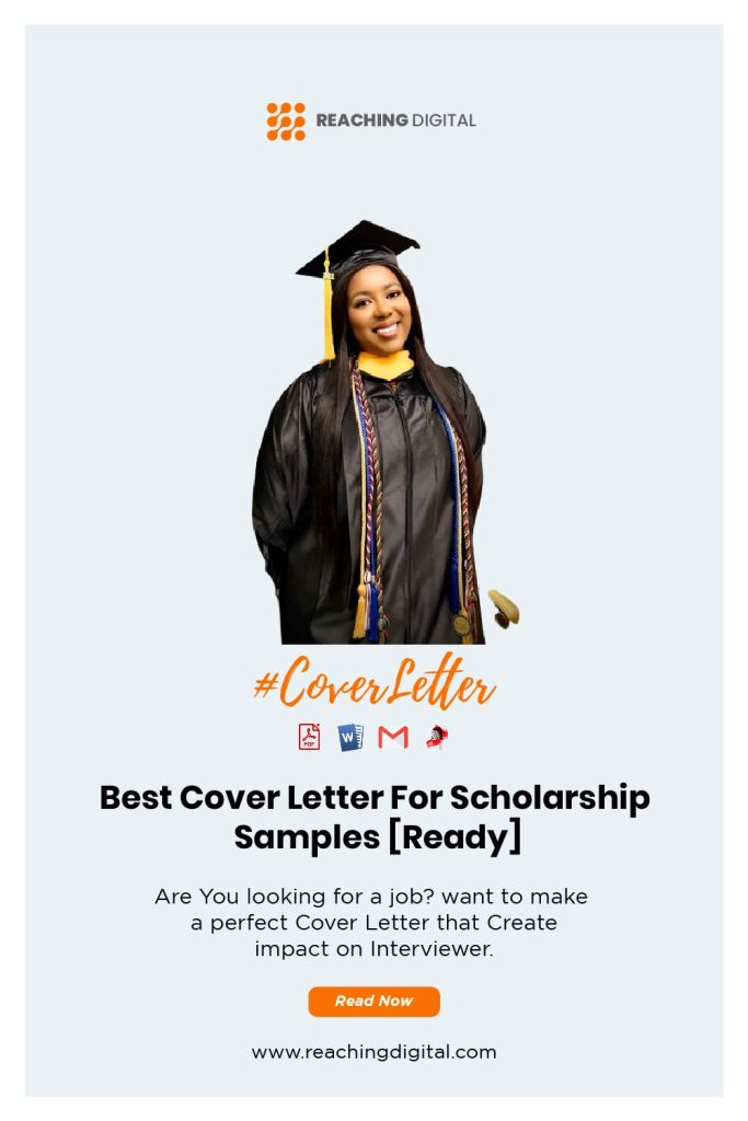 Cover Letter For Scholarship Application