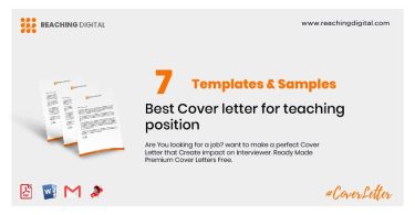 Cover Letter For Teaching Position