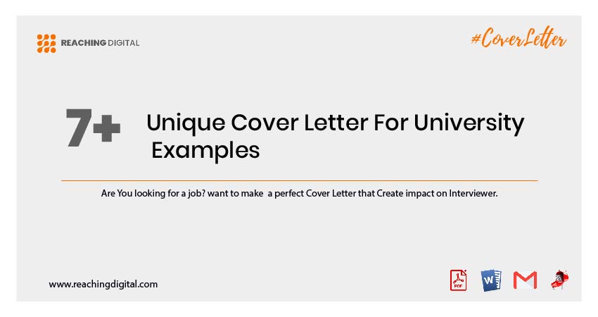 Cover Letter For University Application