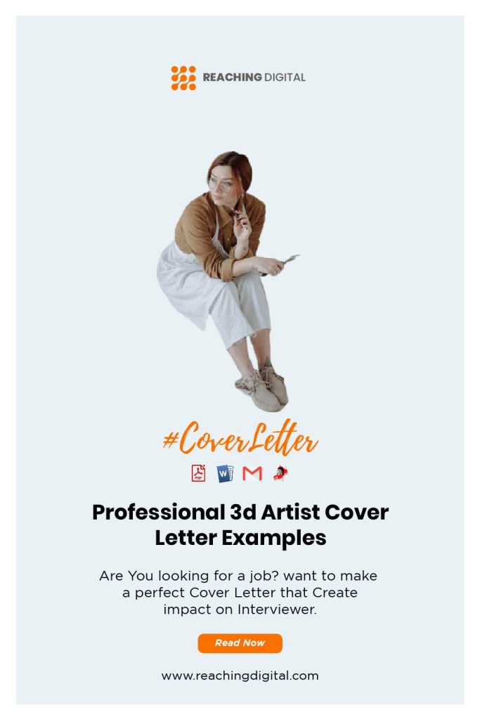 Cover Letter Sample For 3d Artist