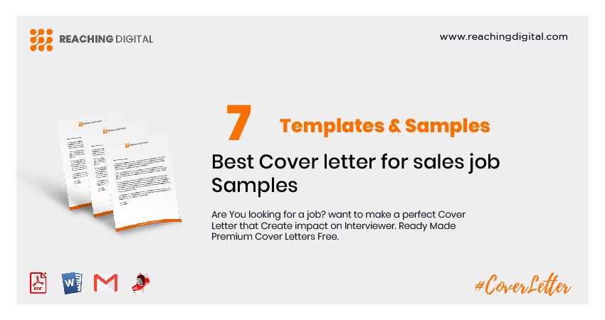 7 Best Cover Letter For Sales Job Samples   Cover Letter For Sales Job 