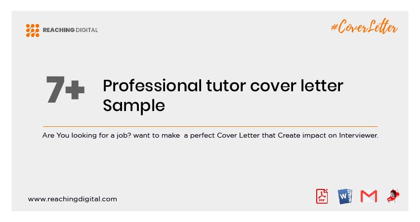 Cover letter for tutoring job