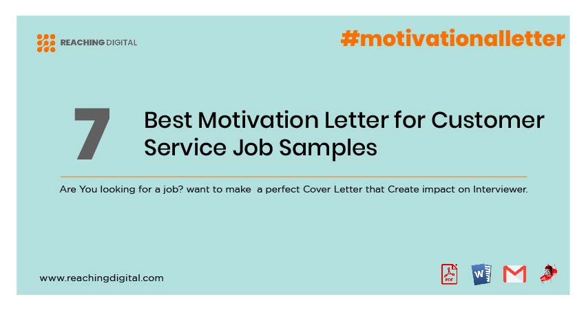 Customer Service Motivation Letter