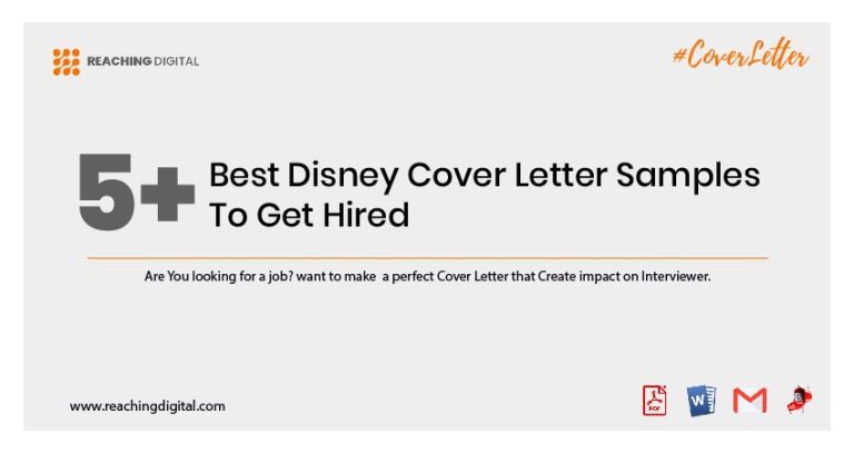 disney application letter