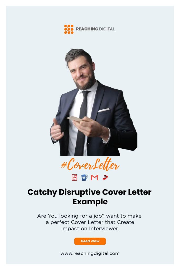 Disruptive Cover Letter Template