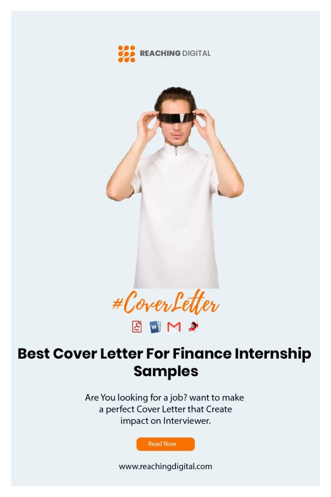 Finance Internship Cover Letter Examples