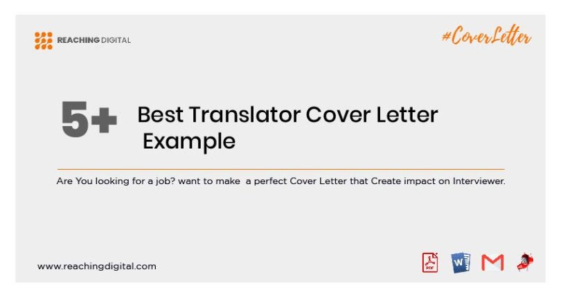 5 Best Translator Cover Letter Example Reaching Digital 