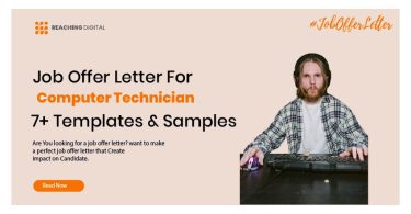 Job Offer Letter For Computer Technician template