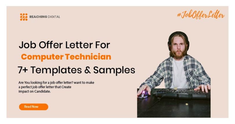 Job Offer Letter For Computer Technician template