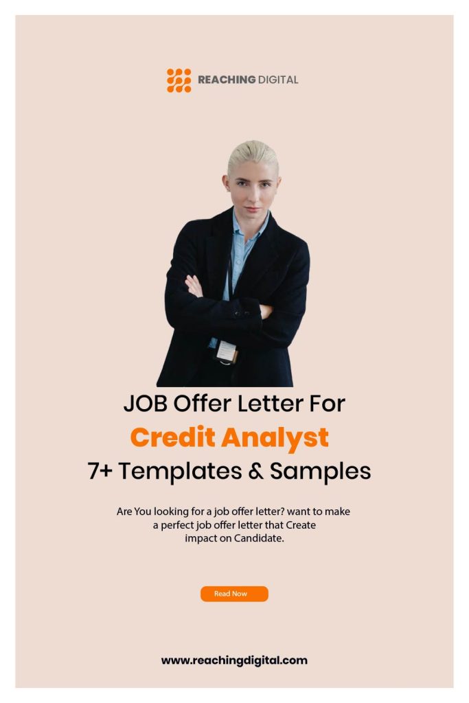 Job Offer Letter For Credit Analyst Samples