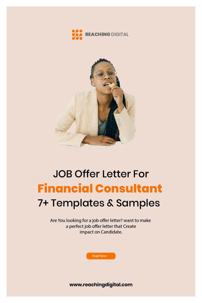 Job Offer Letter For Financial Consultant & templates
