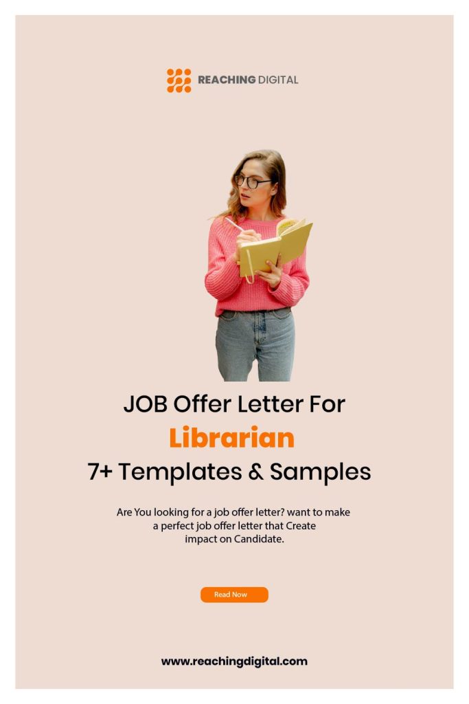 Job Offer Letter For Librarian & samples