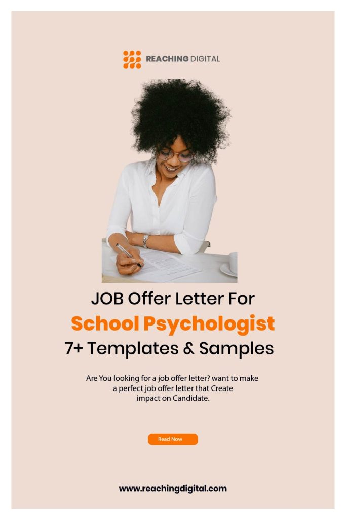 Job Offer Letter For School Psychologist & samples