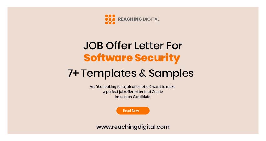 Job Offer Letter For Software Security 7 templates