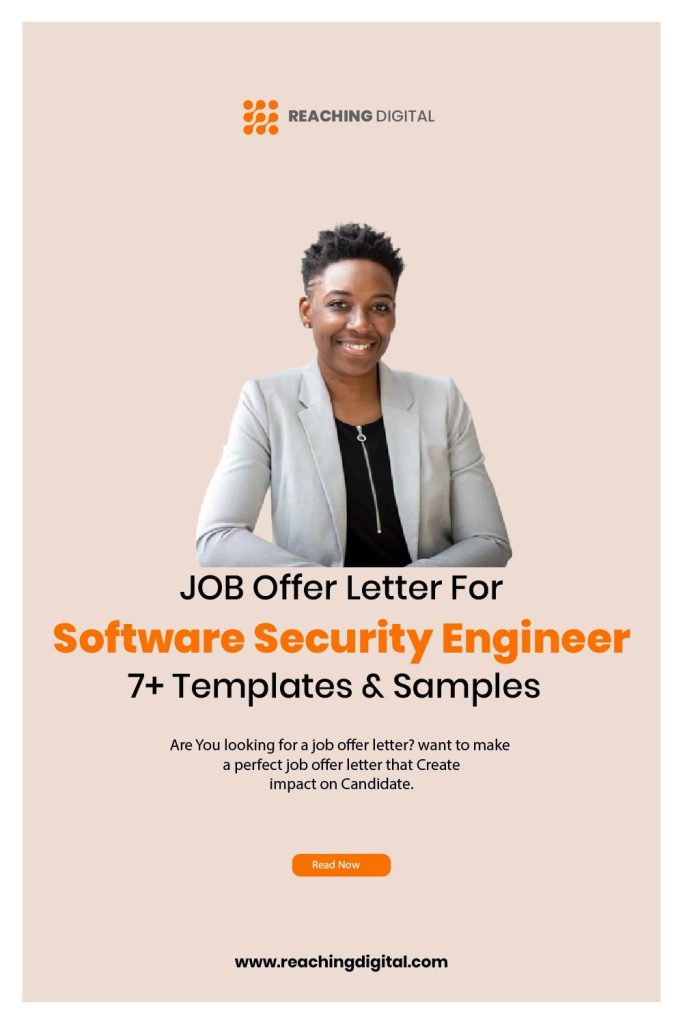 Job Offer Letter For Software Security Engineer & samples