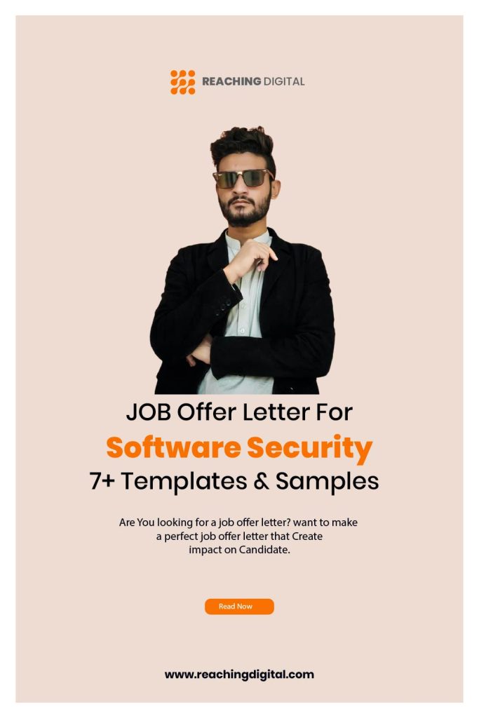 Job Offer Letter For Software Security & samples