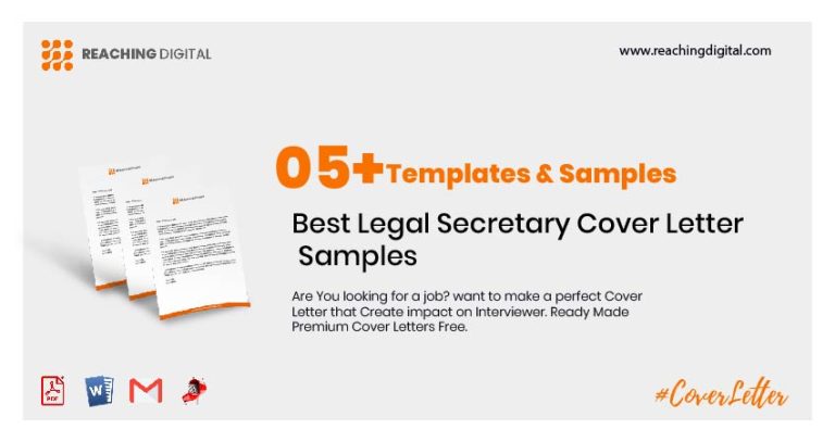 05 Best Legal Secretary Cover Letter Samples   Legal Secretary Cover Letter 768x407 