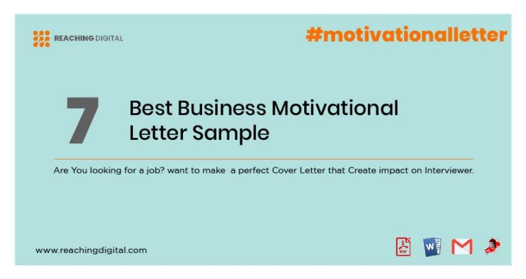 Best Business Motivational Letter 7 Sample Reaching Digital 7911