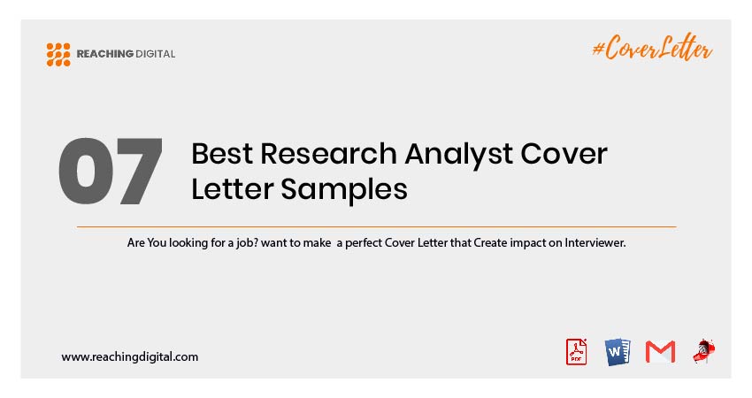 Market Research Analyst Cover Letter