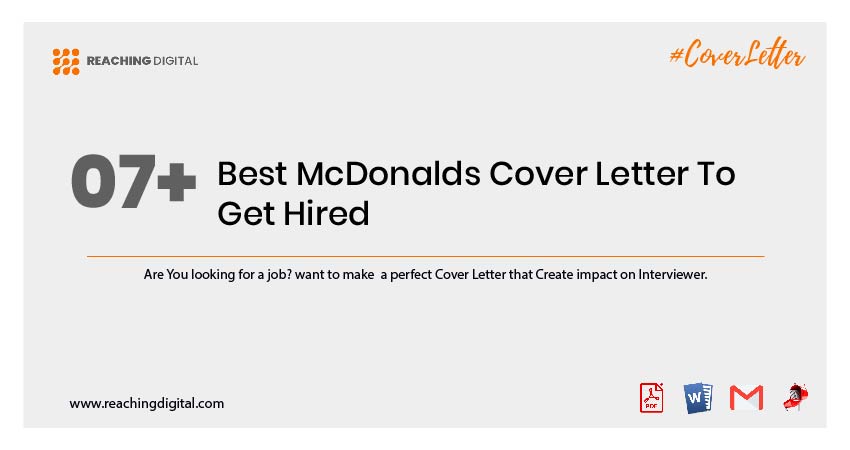 McDonalds cover letter example