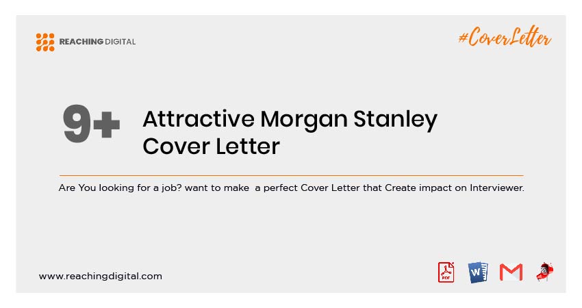 Morgan Stanley Cover Letter Example