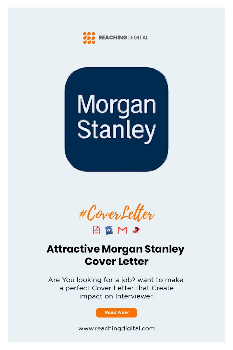 cover letter to morgan stanley