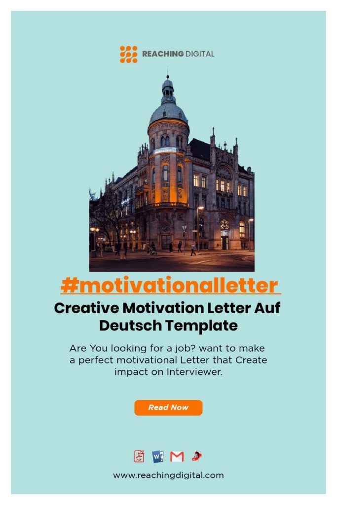Motivation Letter Auf Deutsch Sample