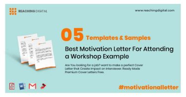 Motivation Letter For Attending a Workshop