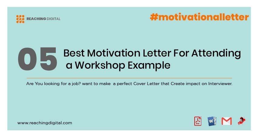 Example Of Motivation Letter For Attending a Workshop