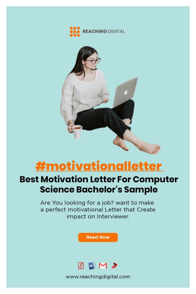 Motivation Letter for a Bachelor of Computer Science and Engineering
