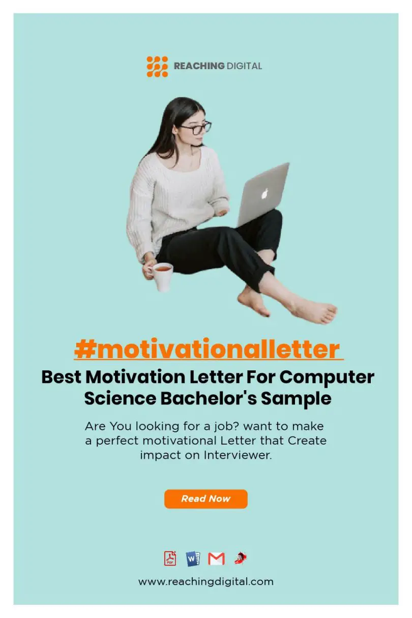 Motivation Letter For Computer Science Bachelor`s: 05+ Sample