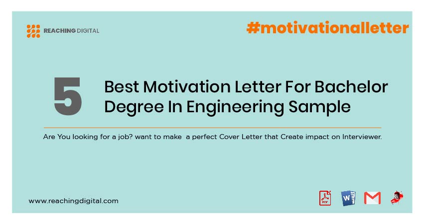 Motivation Letter For Bachelor Degree In Electrical Engineering