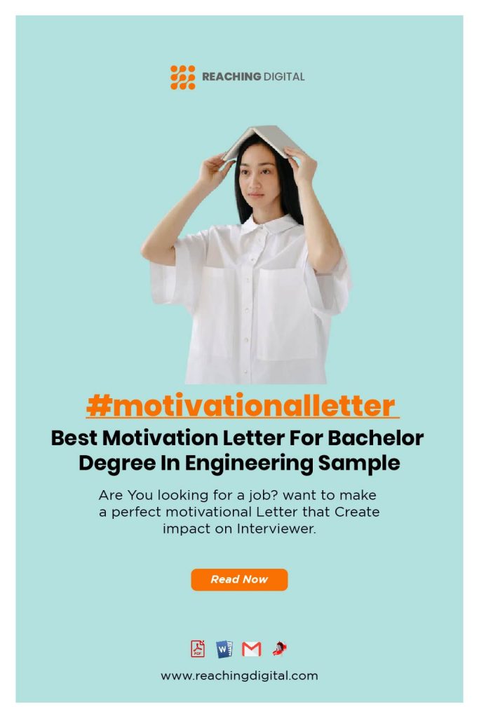 Motivation Letter For Bachelor Degree In Mechanical Engineering