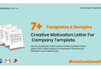Motivation Letter For Company