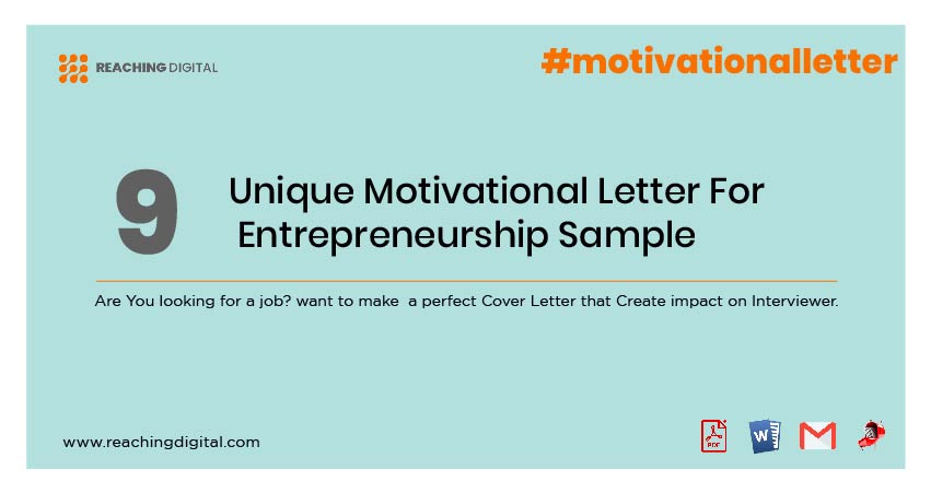 Motivation Letter For Entrepreneurship Course