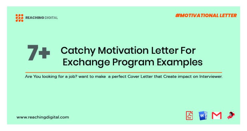 cover letter for exchange program