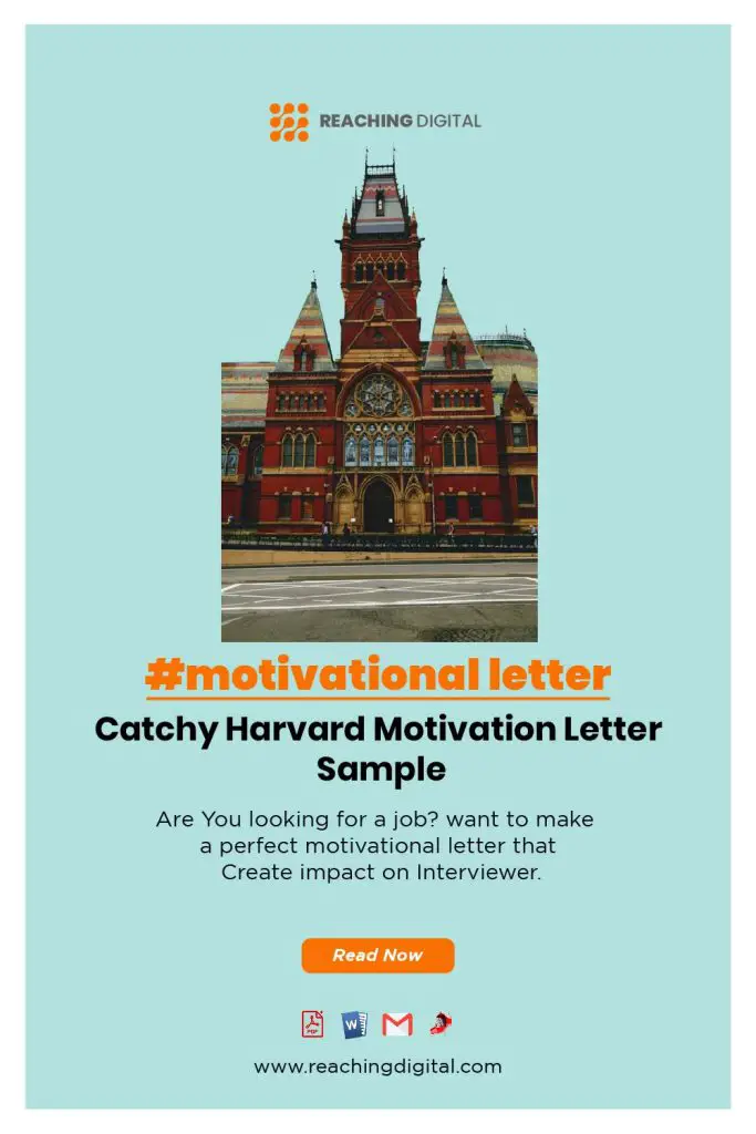 Motivation Letter For Harvard University