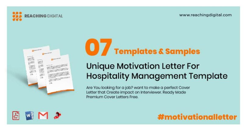 Motivation Letter For Hospitality Management