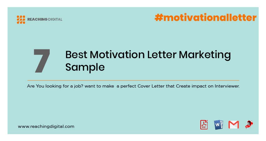 Motivation Letter For Marketing Job