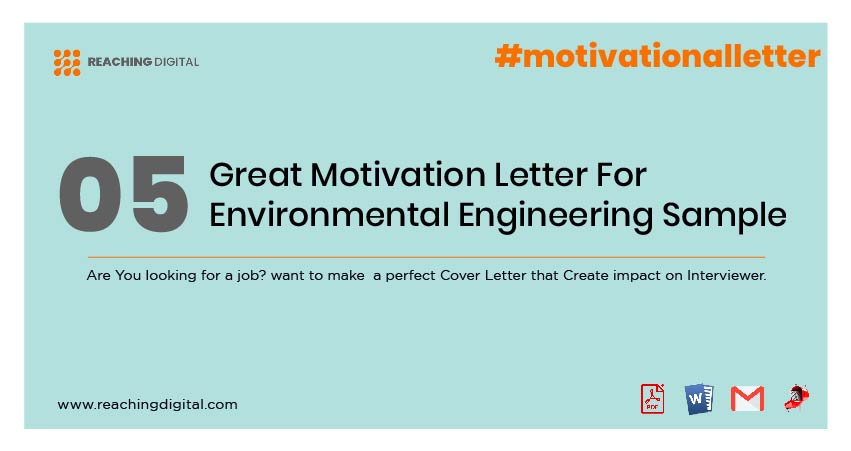 Sample Motivation Letter For Environmental Engineering