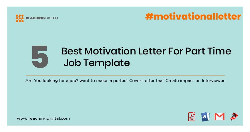 Motivation Letter For Part Time Job Example