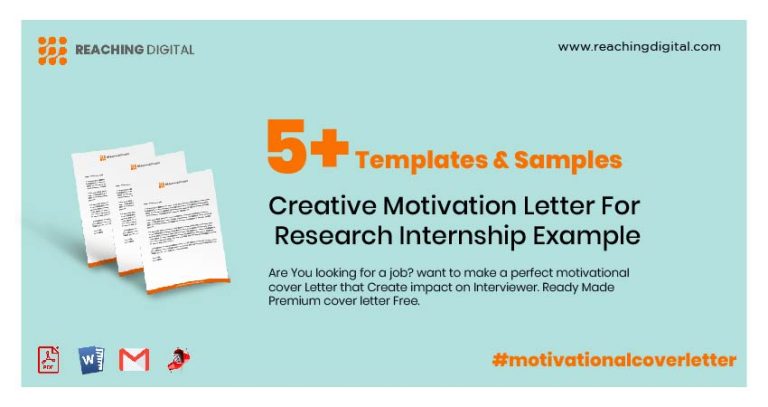 letter of motivation research job