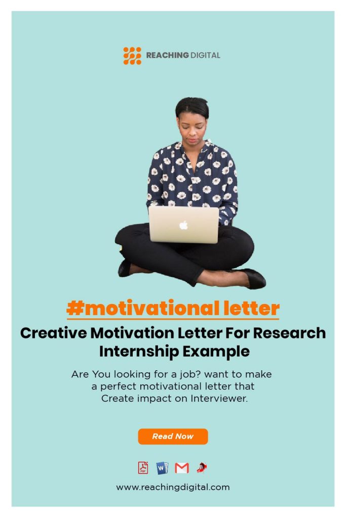 Motivation Letter For Research Internship Example