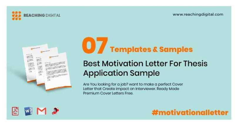 Motivation Letter For Thesis Application